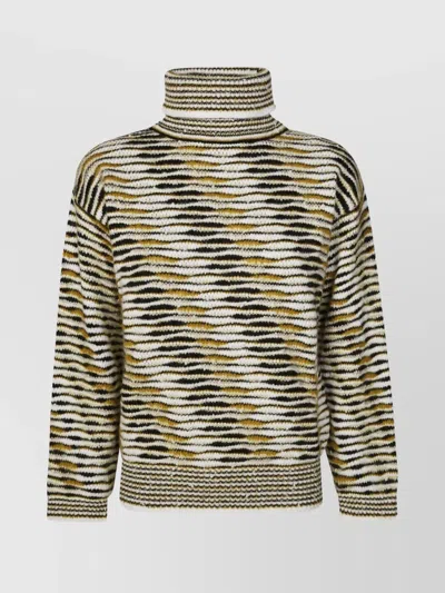 MISSONI OVERSIZED TURTLENECK KNIT SWEATER