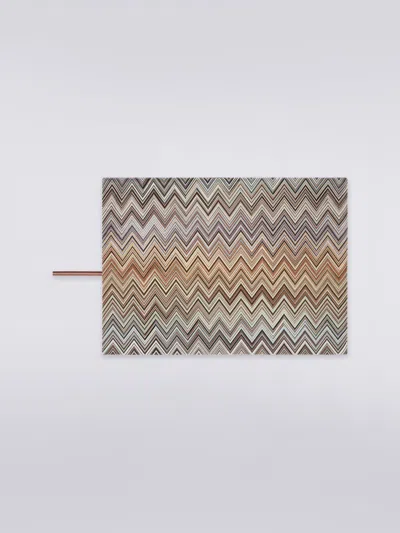 Missoni Pair Of Andorra Placemats 38x52 Cm In Black