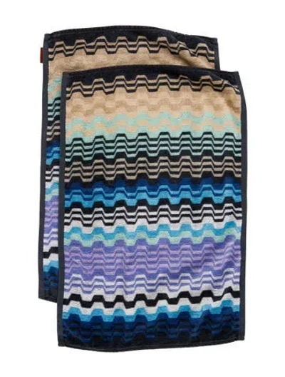 Pre-owned Missoni Pair Of Cotton Hand Towels