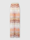 Missoni Palazzo Chevron Hose Aus Lamé Mit Pailletten In Multicoloured