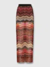 Missoni Palazzo Chevron Hose Aus Lamé Mit Pailletten In Multicoloured