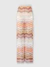Missoni Palazzo Chevron Hose Aus Lamé Mit Pailletten In Multicoloured