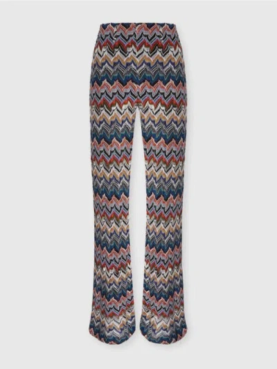 MISSONI MISSONI PALAZZO PANTS IN EMBROIDERED LACE