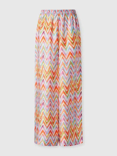 Missoni Palazzo Pants In Viscose Twill In Multi