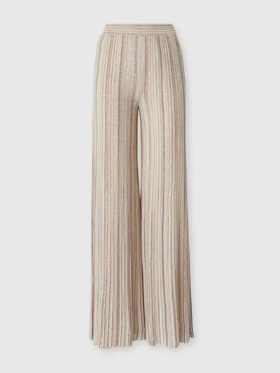 Missoni Palazzo Pants In Neutral