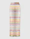 Missoni Palazzo Pants With Elastic Waist In Multi