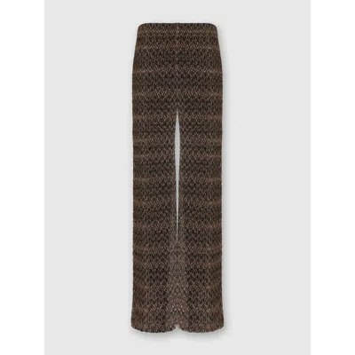 Missoni Patterned Wide-leg Track Pants In Multi