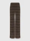 Missoni Palazzo-hose Mit Lamé-spitzenmotiv In Black,multicoloured