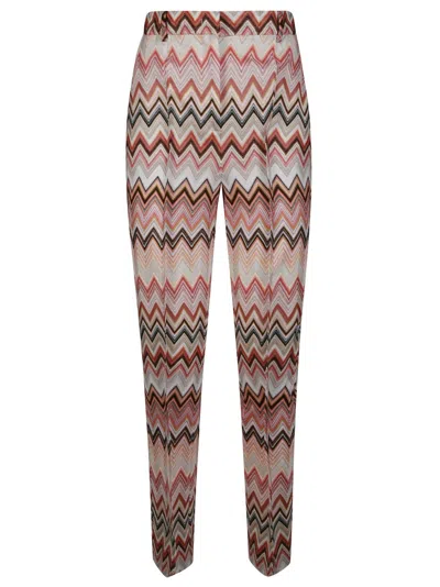 MISSONI PALAZZO PANTS WITH ZIGZAG PATTERN