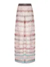 Missoni Zig Zag Mesh Cover-up Trousers With Sequins In Multi