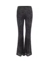 Missoni Flared Trousers With Multicolor Sequin Construction In Black