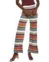 Missoni Multi-coloured Wool Knit Trousers In White