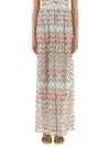 Missoni Women's Pantapalazzo Coverup With Zig Zag Lamã© 3d | Size It 40 | Mc23si02 Color Br0101sm9kz In Multicolour
