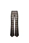 Missoni Chevron Flared Pants In Black