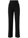 Missoni Zigzag-pattern Straight Trousers In Black