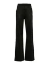 Missoni Crochet-knit Cotton-blend Straight-leg Pants In Black