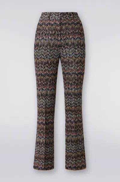 Missoni Serrated Casual Pants In Multi-color