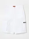 Missoni Logo-patch Cotton Cargo Shorts In White