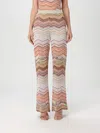 Missoni Multicolor Orange Casual Pants In Grey