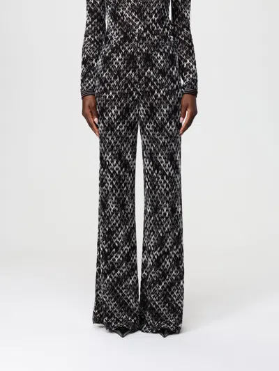 Missoni Crochet-knit Space-dyed Wool-blend Wide-leg Pants In Black
