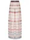 Missoni Zig Zag Mesh Cover-up Trousers With Sequins In Multi