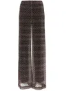 Missoni Patterned Wide-leg Track Pants In Multi