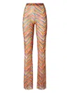 Missoni Gerade Hose Aus Bedrucktem Tüll In Orange