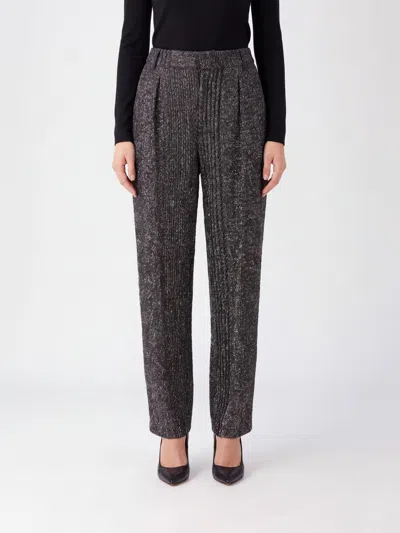Missoni Pants Woman Color Black In Gray