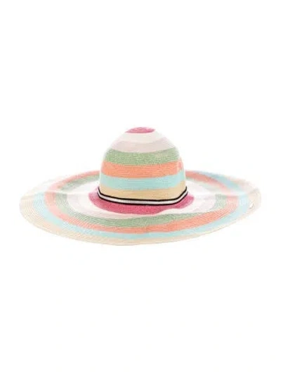 Pre-owned Missoni Paper Sun Hat In Neutrals