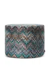 Missoni Parrot Chevron-pattern Pouf In Multi