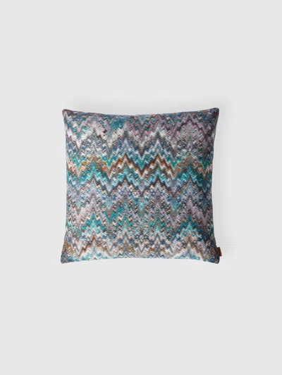 Missoni Parrot Cushion 40x40 Cm In Turquoise  Multicoloured
