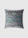 Missoni Parrot Cushion 60x60 Cm In Turquoise  Multicoloured