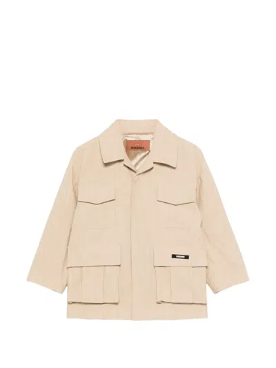 Missoni Kids' Patch-pocket Jacket In Neutral