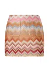 Missoni Patch-pocket Zigzag-pattern Mini Skirt In Multi