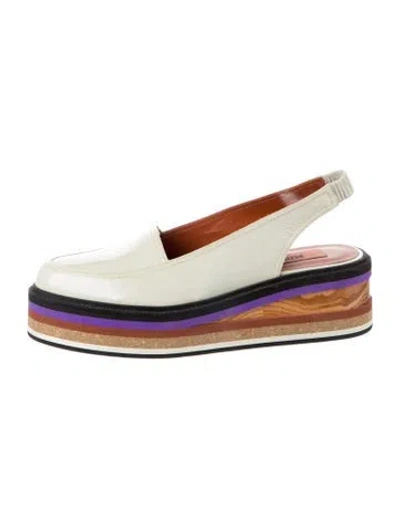 Pre-owned Missoni Patent Leather Slingback Flats In Multi