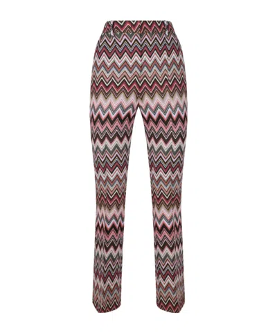 MISSONI MISSONI ZIGZAG PATTERNED TROUSERS