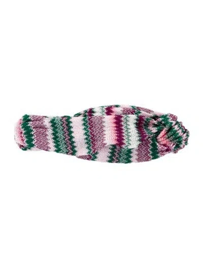 Pre-owned Missoni Pattern Headband In Pink
