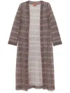 Missoni Pattern-jacquard Cardi-coat In Black