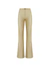 Missoni Pattern Knitted Beach Pants In Gold