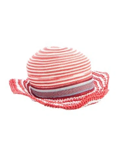 Pre-owned Missoni Pattern Print Bucket Hat In Red