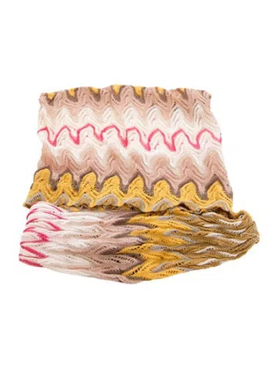 Pre-owned Missoni Pattern Print Hairband In Neutrals