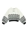 Missoni Pattern Print Sweatshirt In White