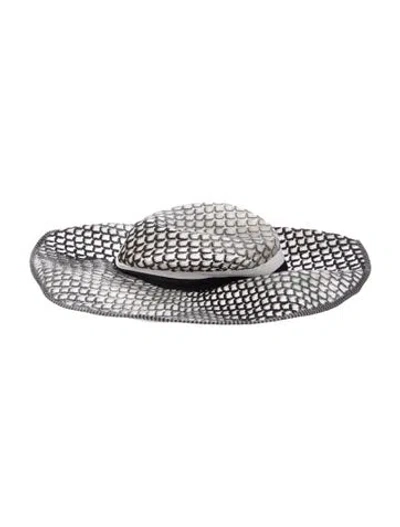 Pre-owned Missoni Pattern Print Wide Brim Sun Hat In Black/grey