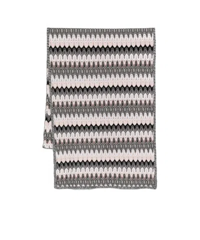 Missoni Pattern Scarf In Gray