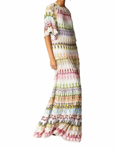 MISSONI PATTERN SHORT-SLEEVE DRESS IN MULTICOLOR