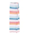 Missoni Zigzag-woven Wrap Maxi Skirt In Blue