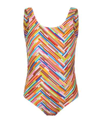 Missoni Kids' Pattern Swimwear In Multicolor