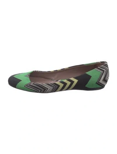 Pre-owned Missoni Patterned Ballet Flats In Multi