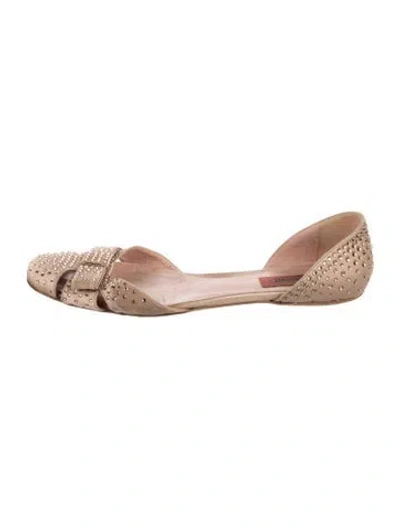 Pre-owned Missoni Patterned Ballet Flats In Neutral