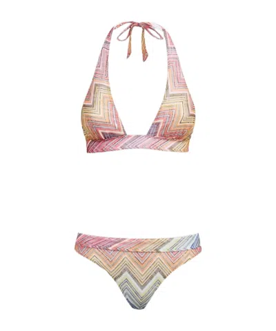Missoni Patterned Bikini Set In Nude